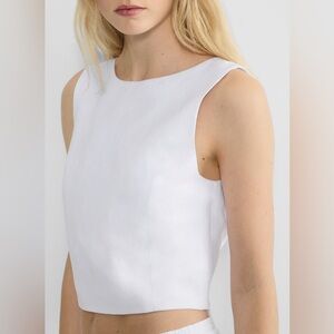 Aritzia Wilfred linen cavalier top